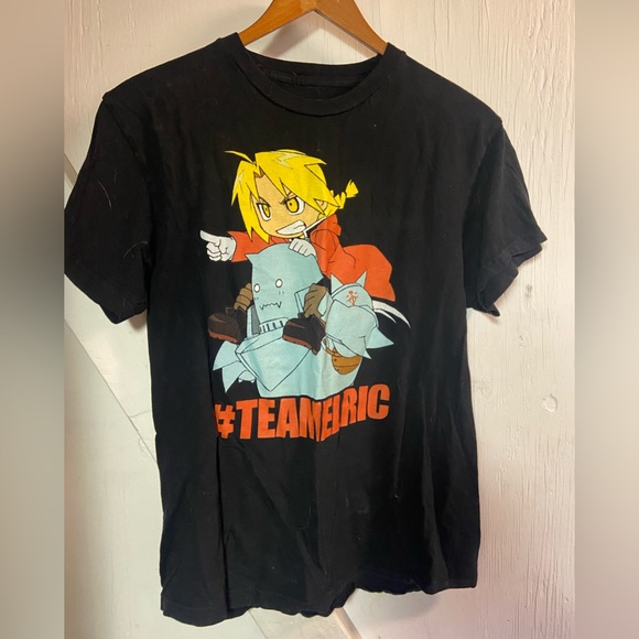 Full Metal Alchemist blsck short sleeve graphic print crew neck tShirt small - Picture 2 of 6